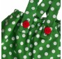 Зеленые штаны в горошек и теплый шарф BudiBasa для Басика 19-20 см