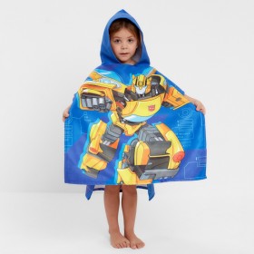 Полотенце-пончо детское махровое Bumblebee Transformers 60х120 см, 50% хл., 50% полиэстер