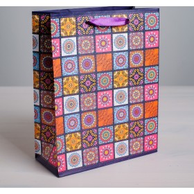 Пакет ламинированный вертикальный «Мозайка», ML 23 × 27 × 8 см