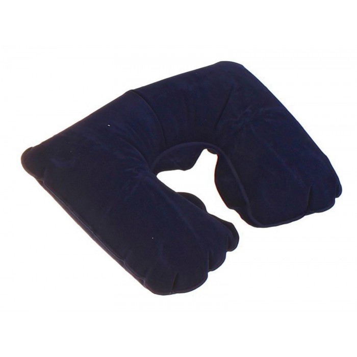 Подушка надувная для путешествий, цвет синий