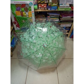 Зонтик прозрачный купол "Листики"