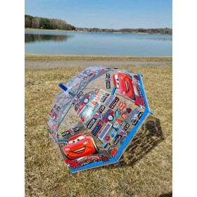 Зонт-купол детский прозрачный "Тачки" 